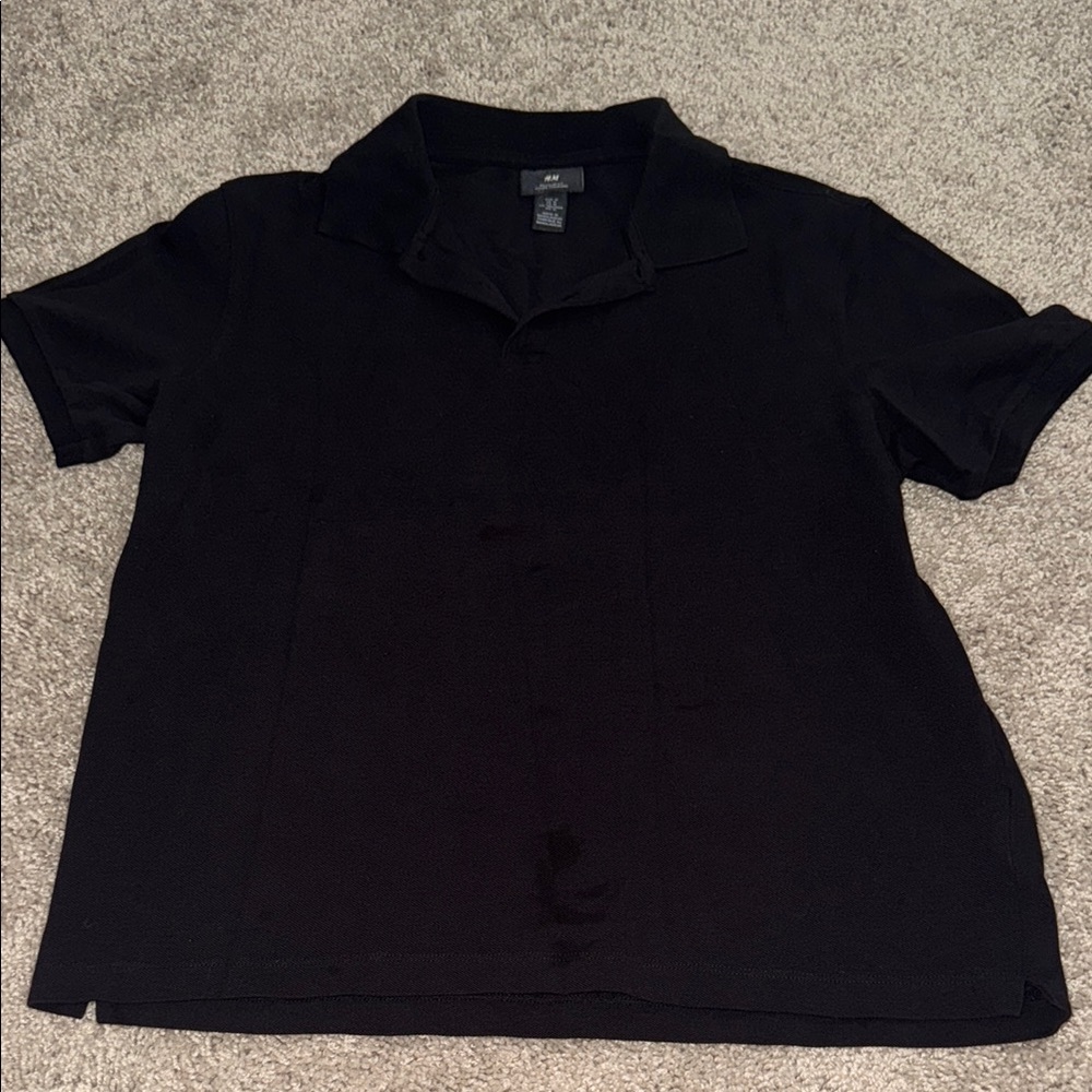 H&M Black Polo Shirt Classic Style